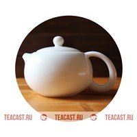 Чайник белый фарфор 200мл #120020